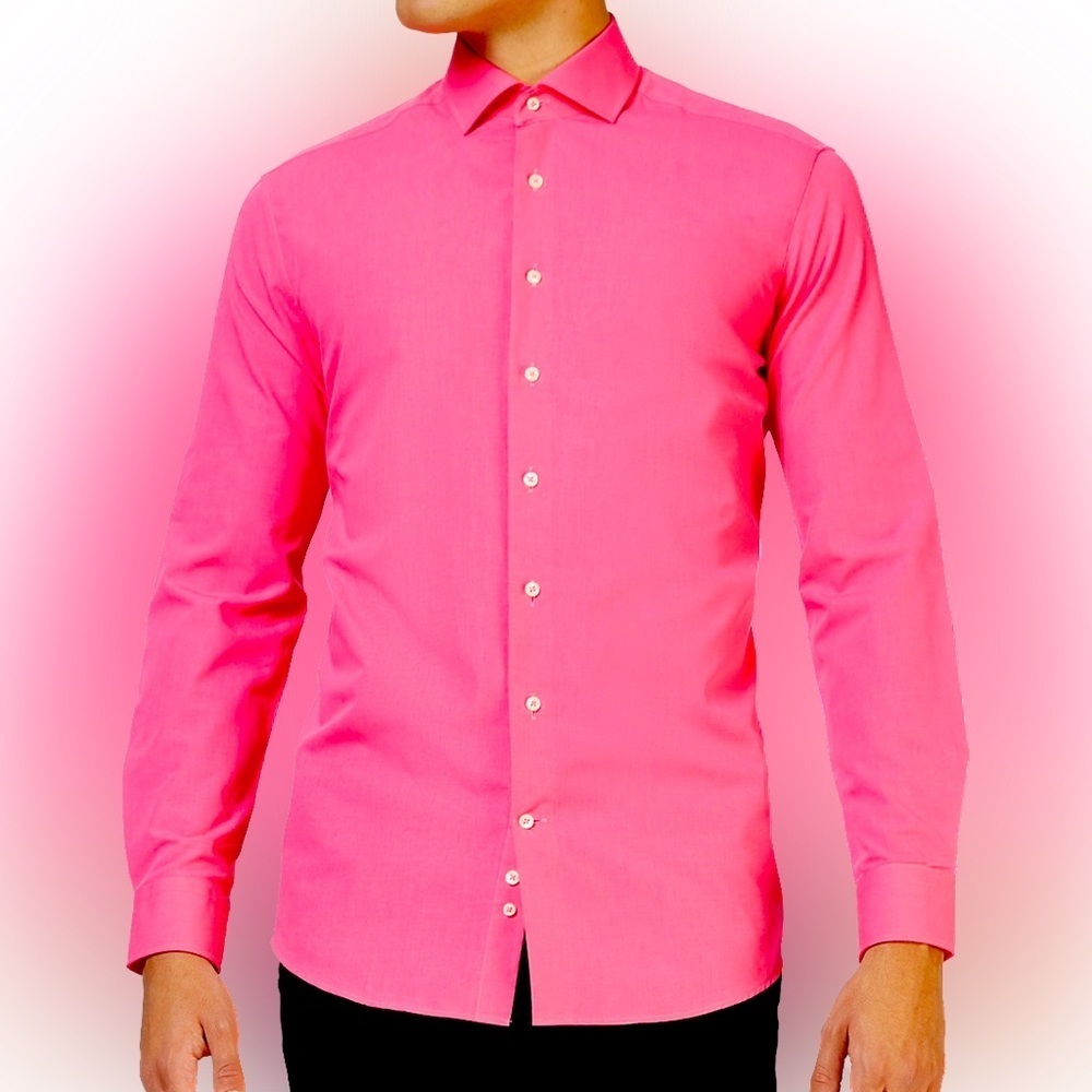 EUC OppoSuits Men’s Pink Button Up Size M